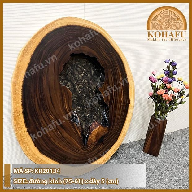 MẶT BÀN TRÒN GỖ ME TÂY KR20134
