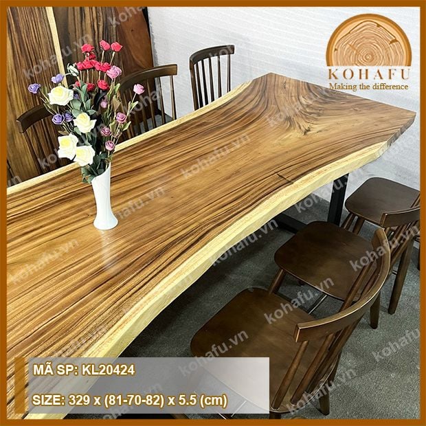MẶT BÀN DÀI GỖ ME TÂY KL20424