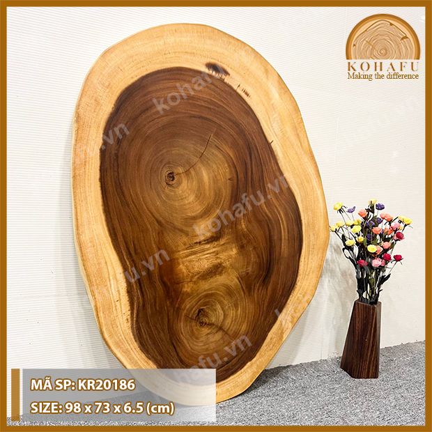 MẶT BÀN TRÒN GỖ ME TÂY KR20186