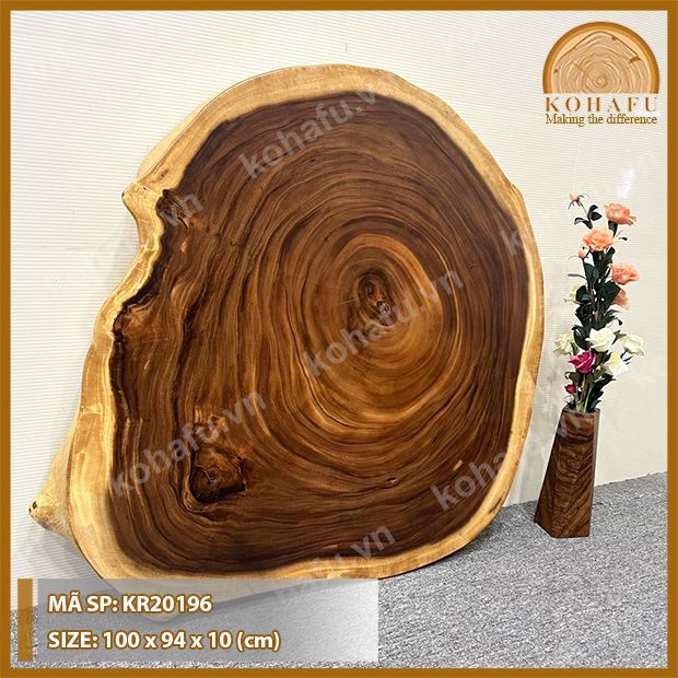 MẶT BÀN TRÒN GỖ ME TÂY KR20196