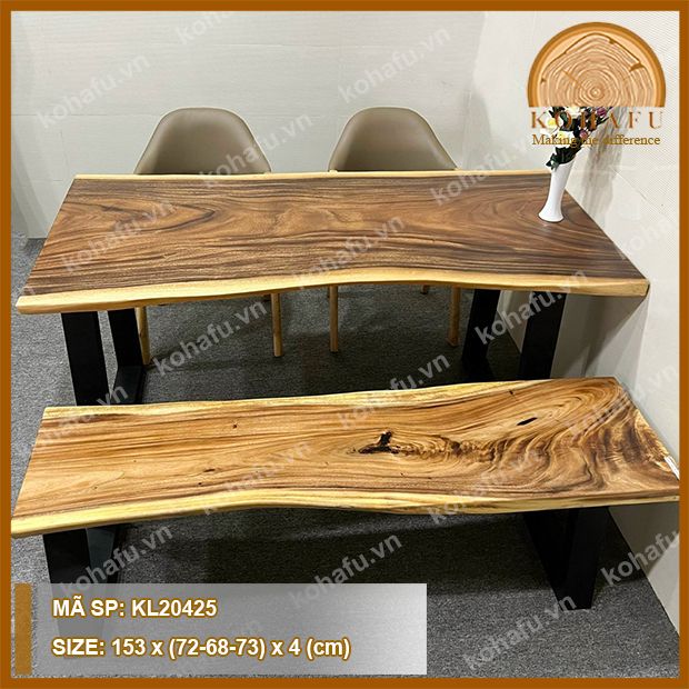 MẶT BÀN DÀI GỖ ME TÂY KL20425