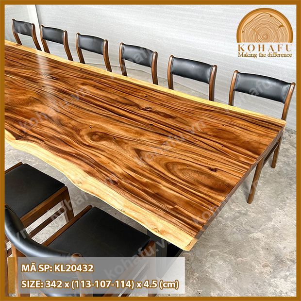 MẶT BÀN DÀI GỖ ME TÂY KL20432