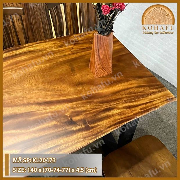 MẶT BÀN DÀI GỖ ME TÂY KL20473