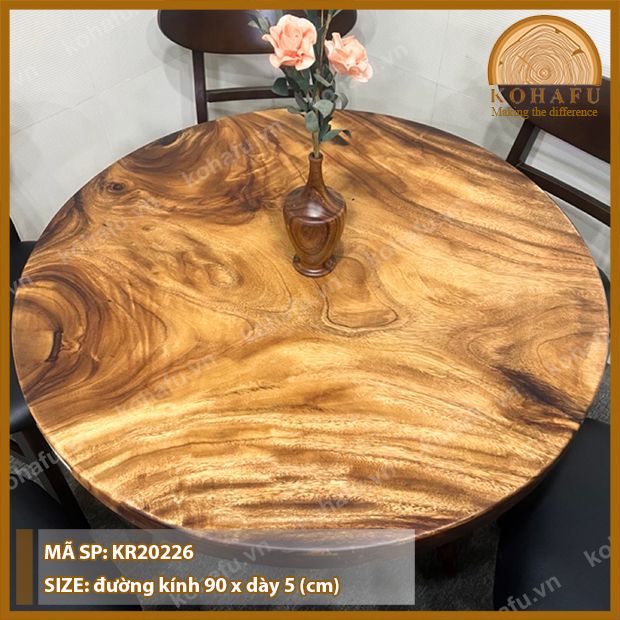 BỘ BÀN TRÒN 6 GHẾ KR20226