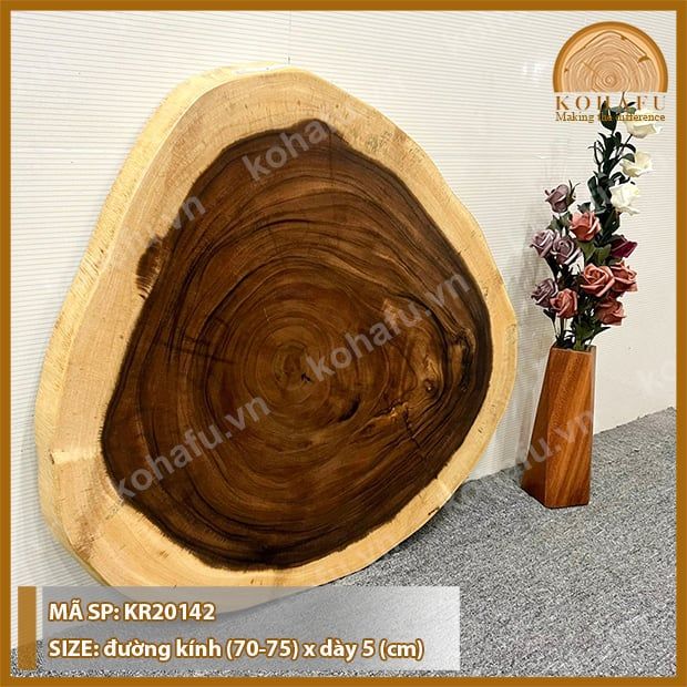 MẶT BÀN TRÒN GỖ ME TÂY KR20142