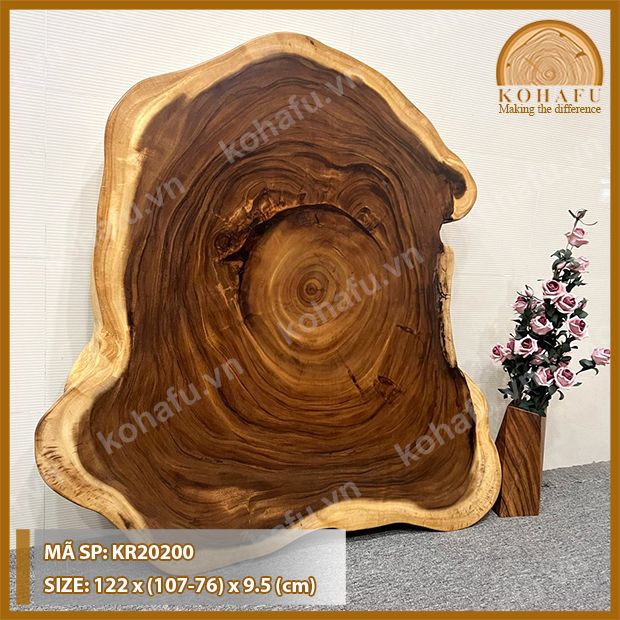 MẶT BÀN TRÒN GỖ ME TÂY KR20200