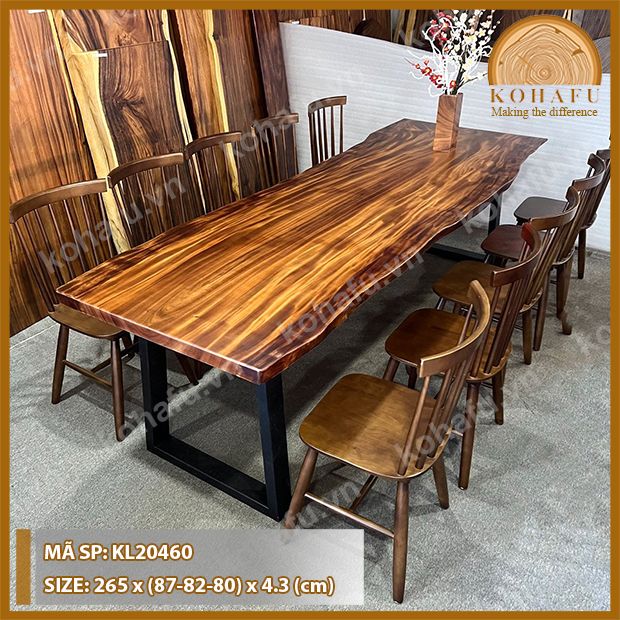 MẶT BÀN DÀI GỖ ME TÂY KL20460