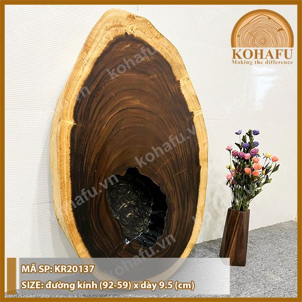 MẶT BÀN TRÒN GỖ ME TÂY KR20137