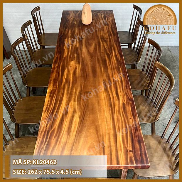 MẶT BÀN DÀI GỖ ME TÂY KL20462