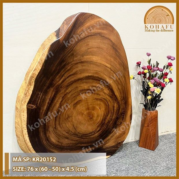 MẶT BÀN TRÒN GỖ ME TÂY KR20152