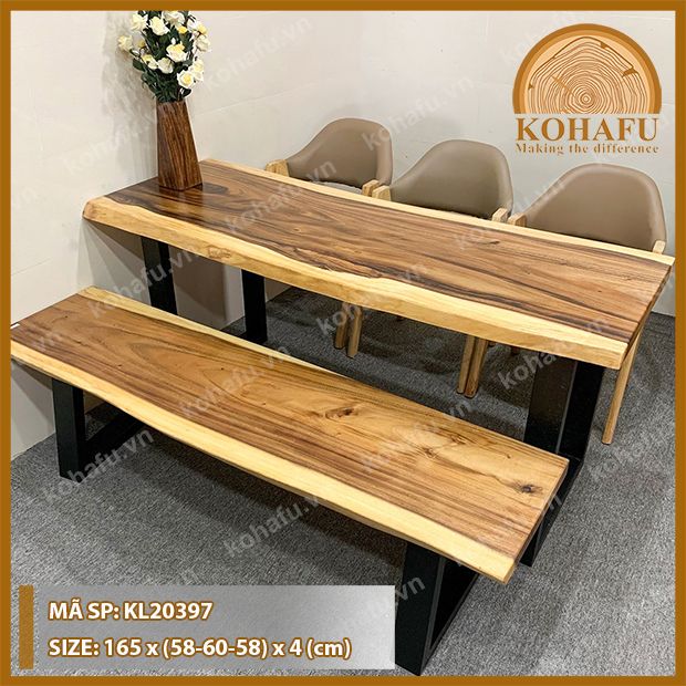 BÀN DÀI GỖ ME TÂY KL20397
