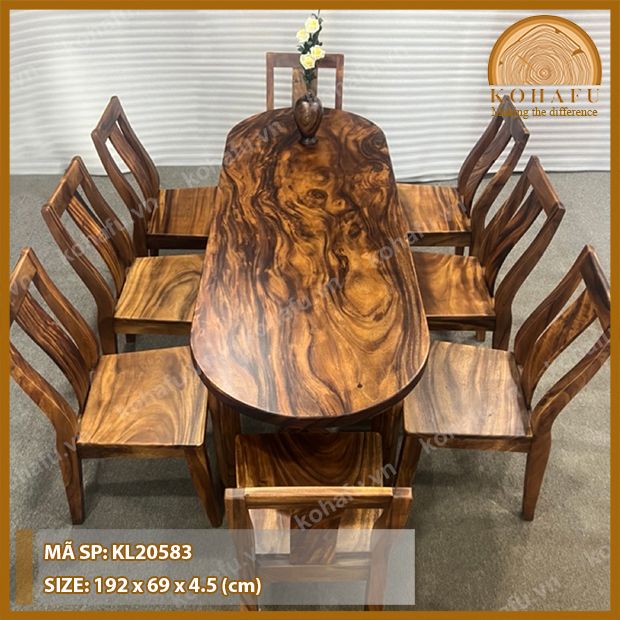 MẶT BÀN DÀI GỖ ME TÂY KL20583