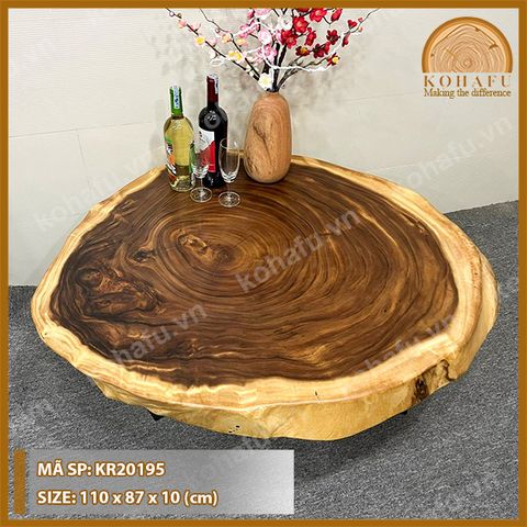 MẶT BÀN TRÒN GỖ ME TÂY KR20195
