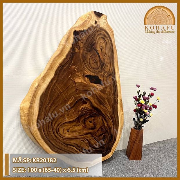 MẶT BÀN TRÒN GỖ ME TÂY KR20182