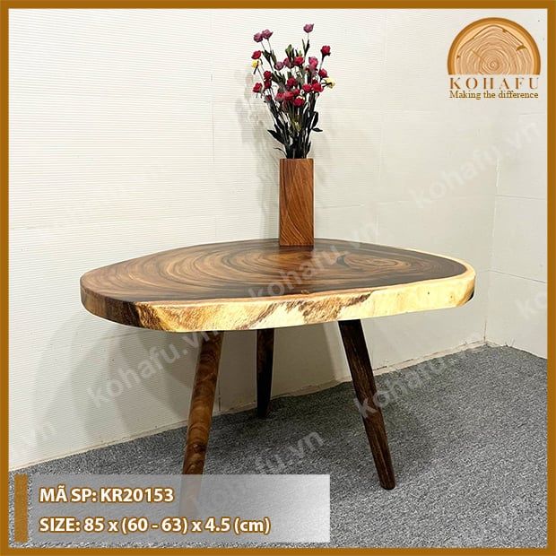 MẶT BÀN TRÒN GỖ ME TÂY KR20153