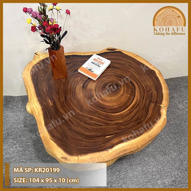 MẶT BÀN TRÒN GỖ ME TÂY KR20199