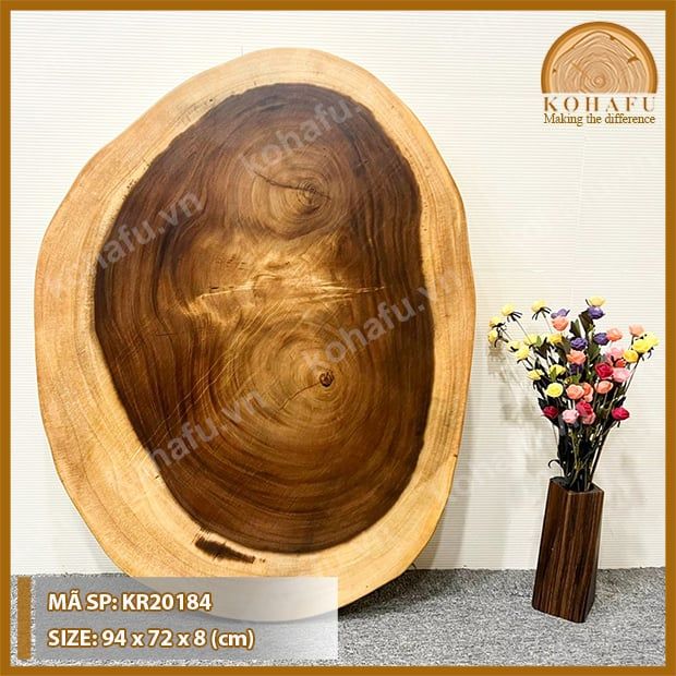 MẶT BÀN TRÒN GỖ ME TÂY KR20184
