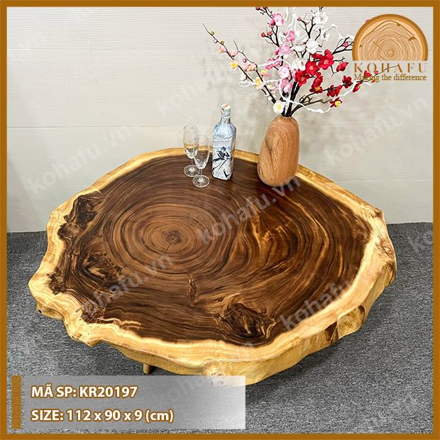 MẶT BÀN TRÒN GỖ ME TÂY KR20197