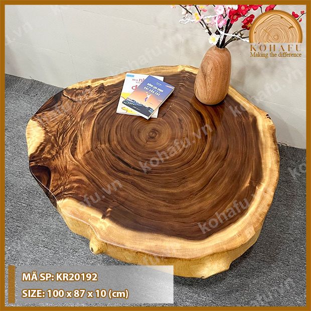 MẶT BÀN TRÒN GỖ ME TÂY KR20192