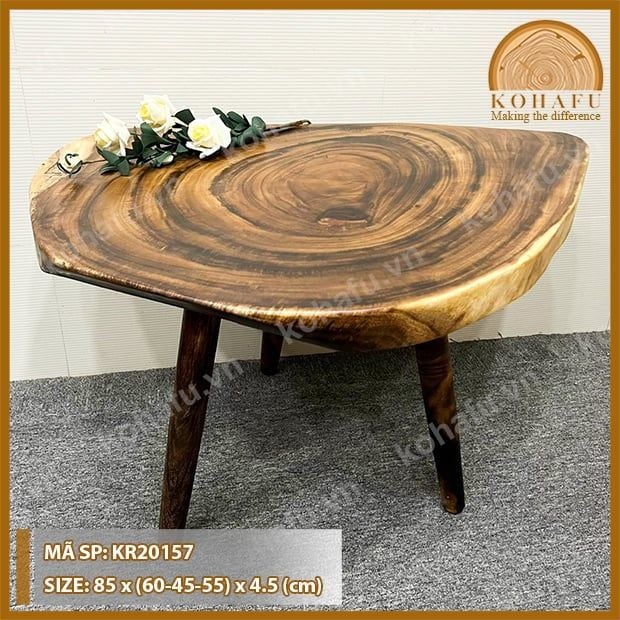 MẶT BÀN TRÒN GỖ ME TÂY KR20157