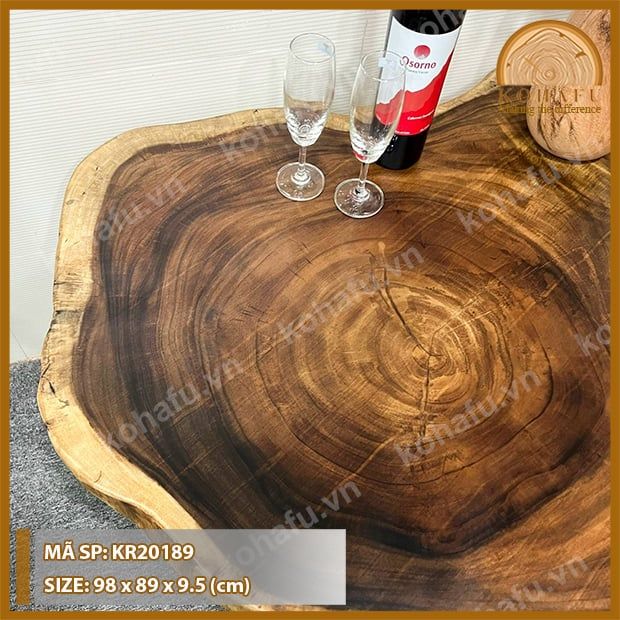 MẶT BÀN TRÒN GỖ ME TÂY KR20189