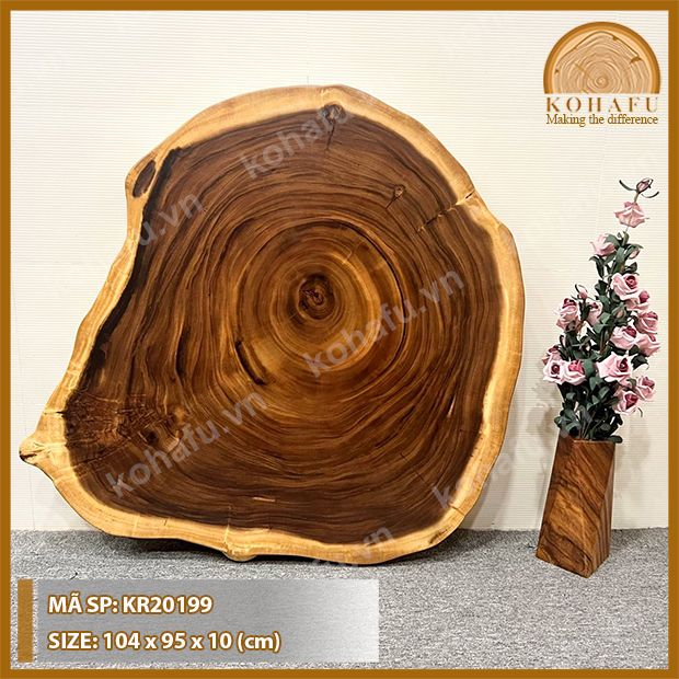 MẶT BÀN TRÒN GỖ ME TÂY KR20199