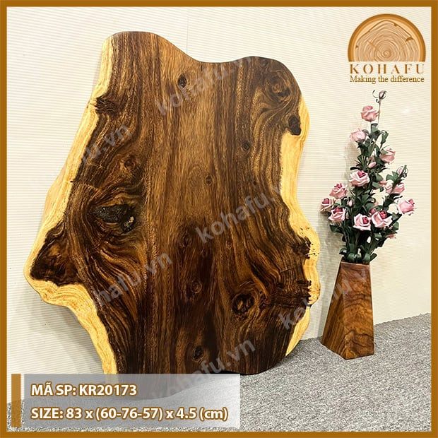 MẶT BÀN TRÒN GỖ ME TÂY KR20173