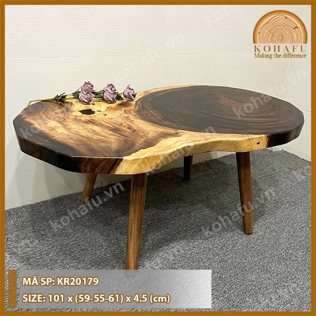MẶT BÀN TRÒN GỖ ME TÂY KR20179