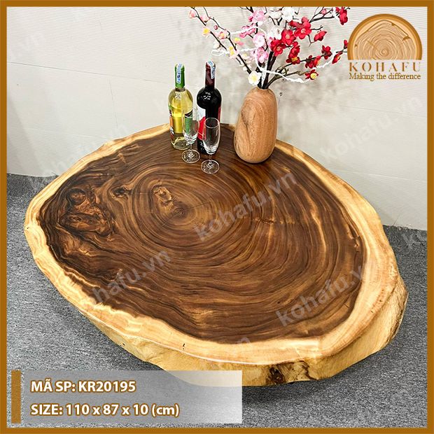 MẶT BÀN TRÒN GỖ ME TÂY KR20195