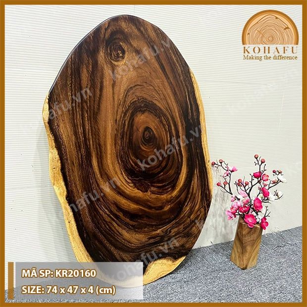 MẶT BÀN TRÒN GỖ ME TÂY KR20160