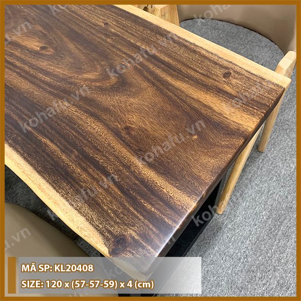 MẶT BÀN DÀI GỖ ME TÂY KL20408