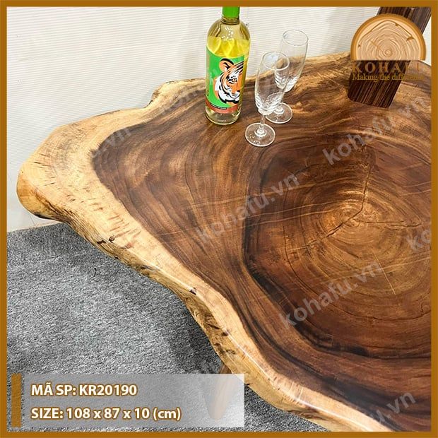 MẶT BÀN TRÒN GỖ ME TÂY KR20190