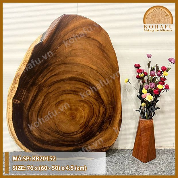 MẶT BÀN TRÒN GỖ ME TÂY KR20152