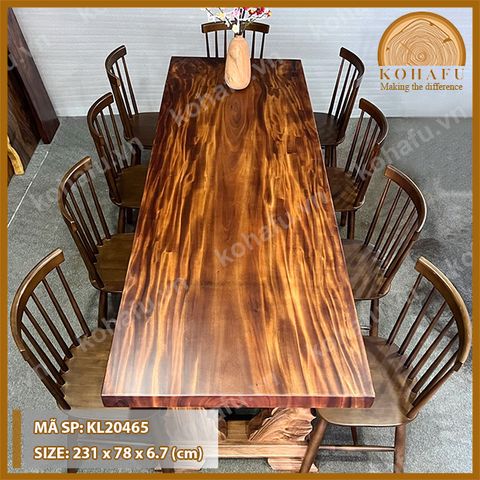 MẶT BÀN DÀI GỖ ME TÂY KL20465
