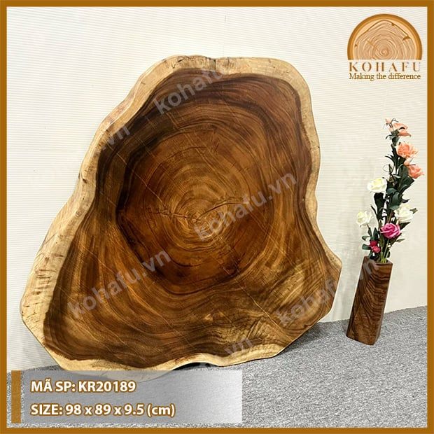MẶT BÀN TRÒN GỖ ME TÂY KR20189