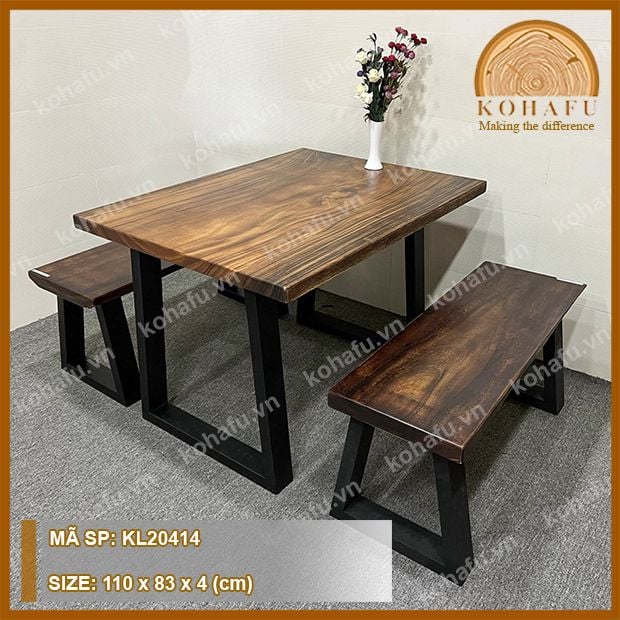 MẶT BÀN DÀI GỖ ME TÂY KL20414