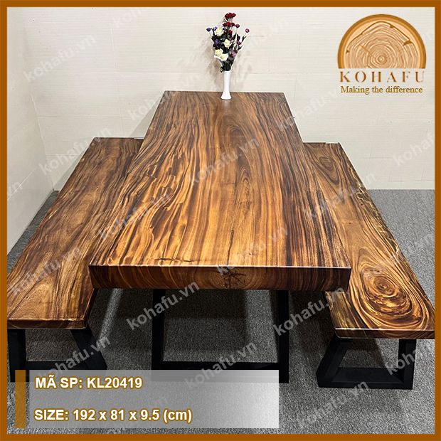 BÀN DÀI GỖ ME TÂY KL20419