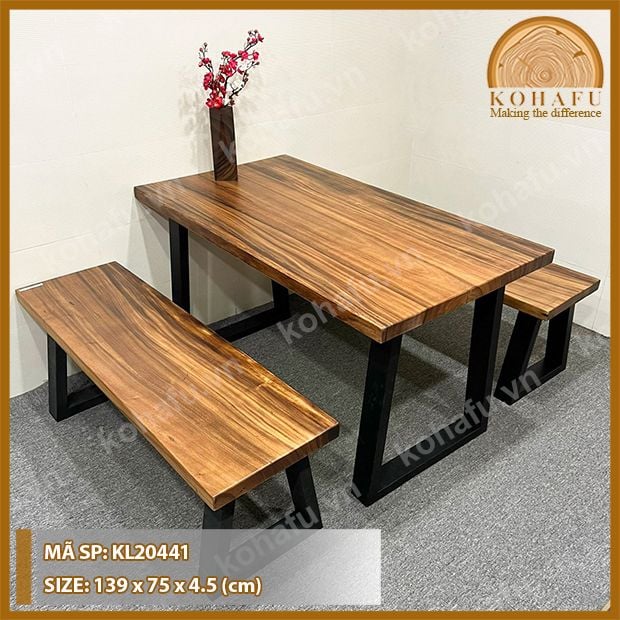MẶT BÀN DÀI GỖ ME TÂY KL20441