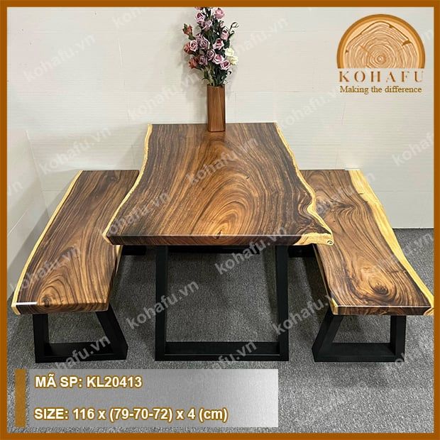 MẶT BÀN DÀI GỖ ME TÂY KL20413