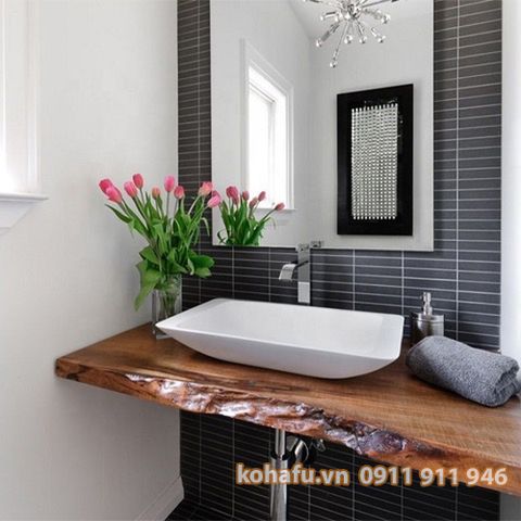 KỆ GỖ LAVABO KS19002