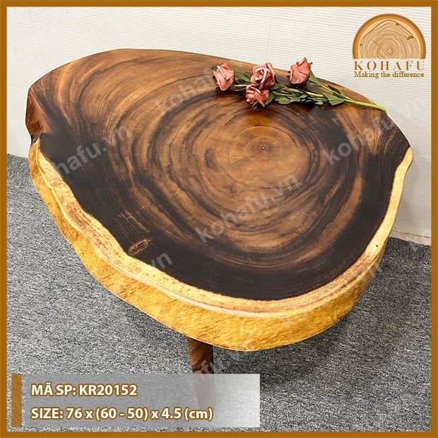 MẶT BÀN TRÒN GỖ ME TÂY KR20152