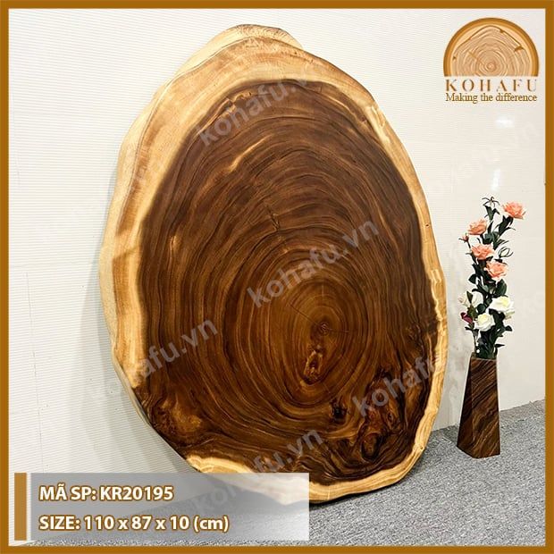 MẶT BÀN TRÒN GỖ ME TÂY KR20195