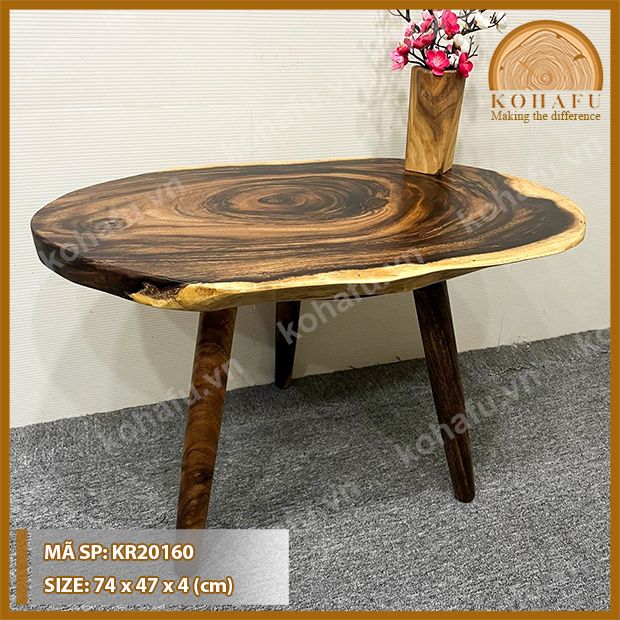 MẶT BÀN TRÒN GỖ ME TÂY KR20160