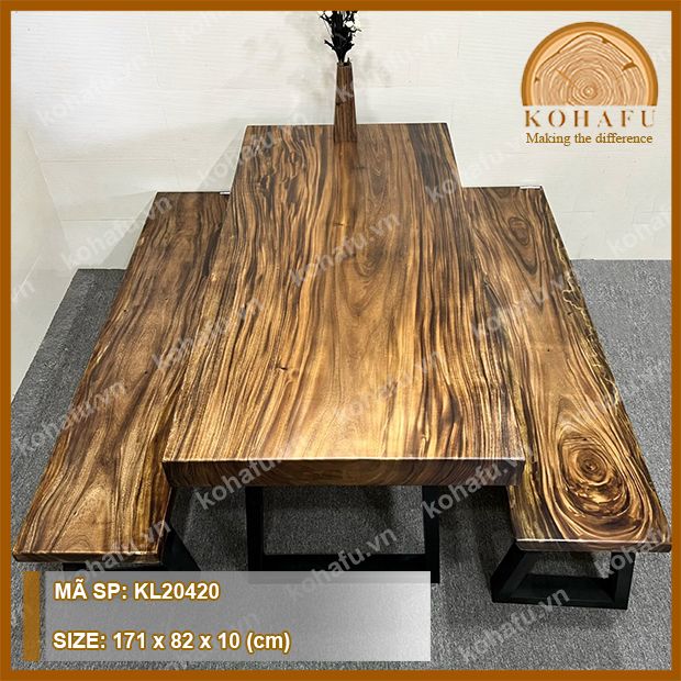 MẶT BÀN DÀI GỖ ME TÂY KL20420