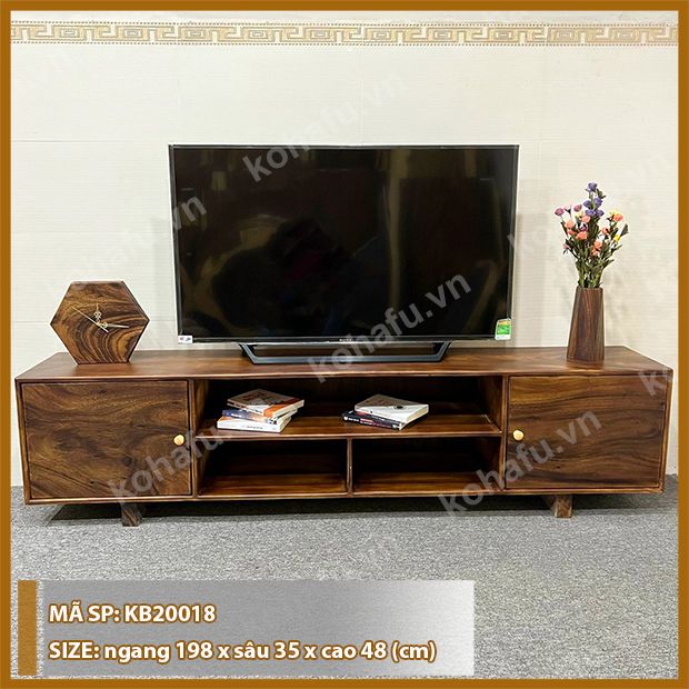 KỆ TIVI GỖ ME TÂY KB20018