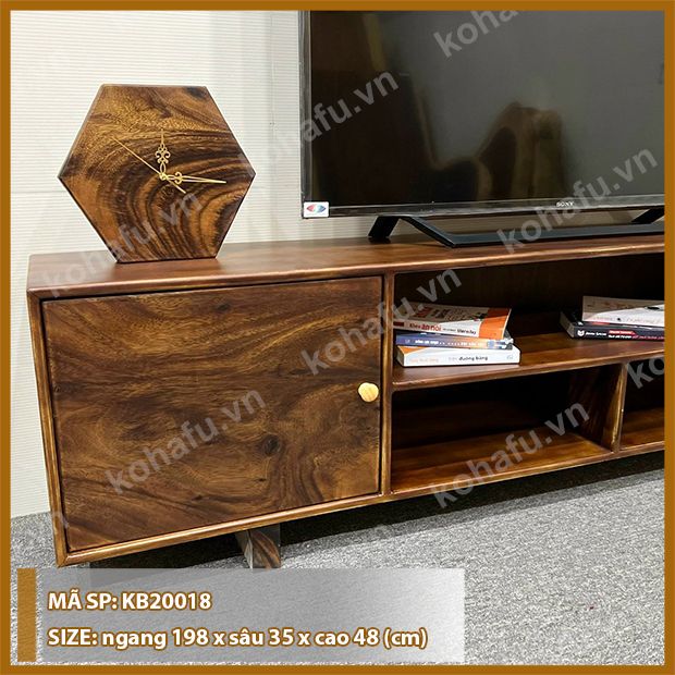KỆ TIVI GỖ ME TÂY KB20018