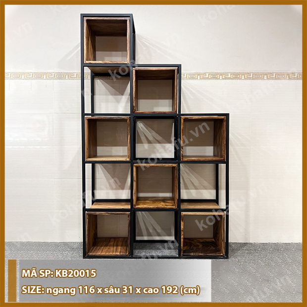 KỆ SÁCH GỖ ME TÂY KB20015