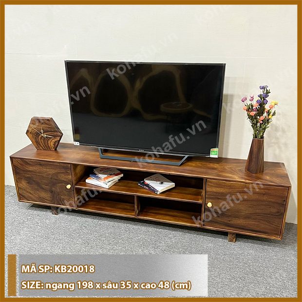 KỆ TIVI GỖ ME TÂY KB20018
