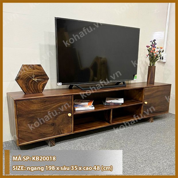 KỆ TIVI GỖ ME TÂY KB20018