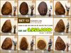COMBO 10 MẶT BÀN TRÒN TỰ NHIÊN GỖ ME TÂY - SET 13